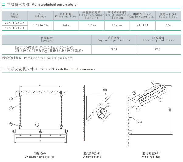 BYS51系列防爆防腐全塑熒光燈